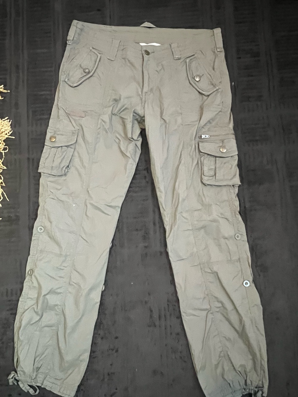 Men's Cargo Pants in Olive Green - Casual Utility Trousers